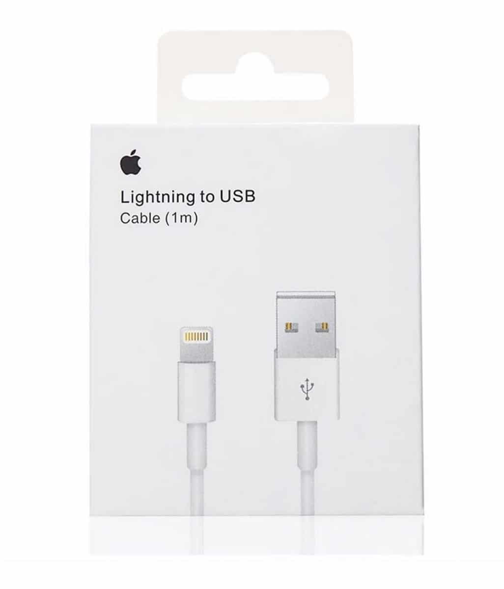 CABLE APPLE LIGHTNING USB 1M BLANCO