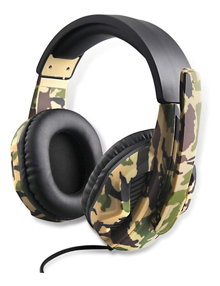 AUDIFONO GAMING PRO BK-43 VERDE OSCURO CON MARRON