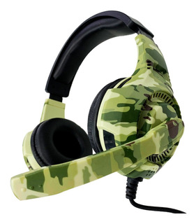 AUDIFONO GAMING PRO BK-43 VERDE OSCURO CON VERDE CLARO