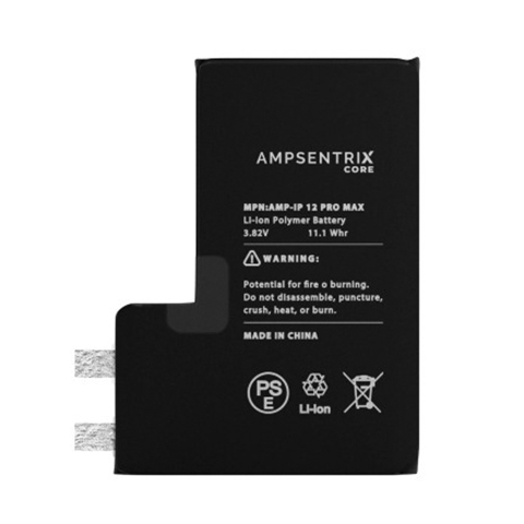 BATERÍA IPHONE 12 PRO MAX AMPSENTRIX SIN MENSAJE+ INSTALACIÓN