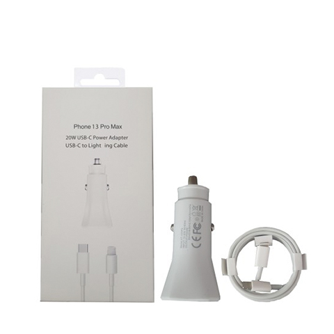 CARGADOR DE CARRO 2 EN 1 APPLE IPHONE 13 PRO MAX TIPO C A LIGHTING