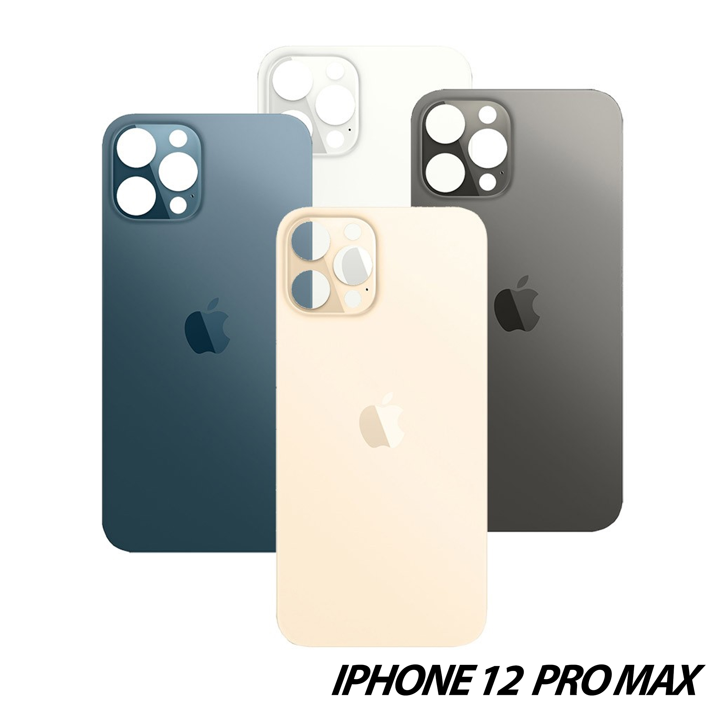 TAPA TRASERA IPHONE 12 PRO MAX + INSTALACION CON LASER